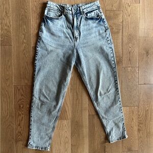 High Rise H&M Jeans Light Wash Denim